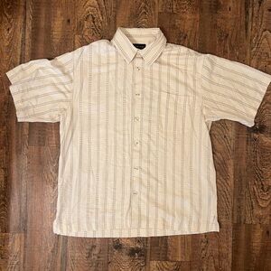 Toscano Cream Button Down Shirt SZ.L
